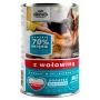 Natte voeding voor honden Frendi met stukjes rundvlees in fijne saus 1250 g