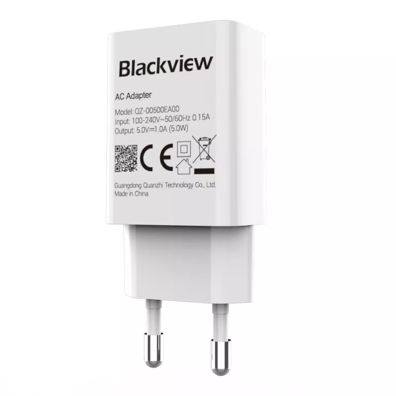 Oplader 5W Blackview ASBVWLTCHAR5W01 compacte lichtgewicht USB-voeding 5 W