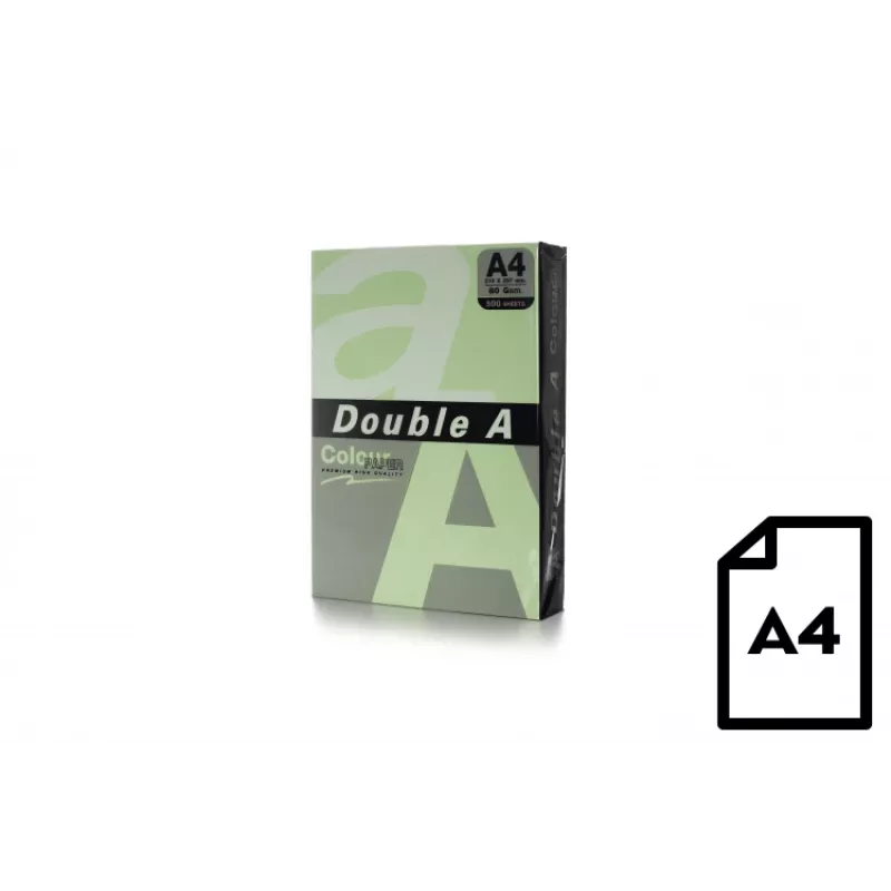 Kleurenpapier Double A, 80 g, A4, 500 vel, Lagoon