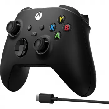 Microsoft Xbox draadloze controller + USB-C-kabel zwart gamepad analoog / digitaal pc, Xbox One, Xbox One S, Xbox One X, Xbox Series S, Xbox Series X