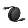 Baseus Free2Pull Mini USB-C naar USB-C USB-kabel, 60 W, 1 m, (zwart)