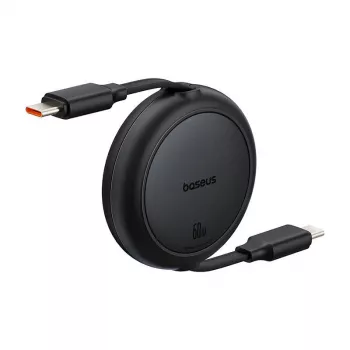 Baseus Free2Pull Mini USB-C naar USB-C USB-kabel, 60 W, 1 m, (zwart)