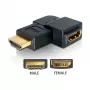 HDMI-adapter stekker naar bus 90° links DeLOCK 65077