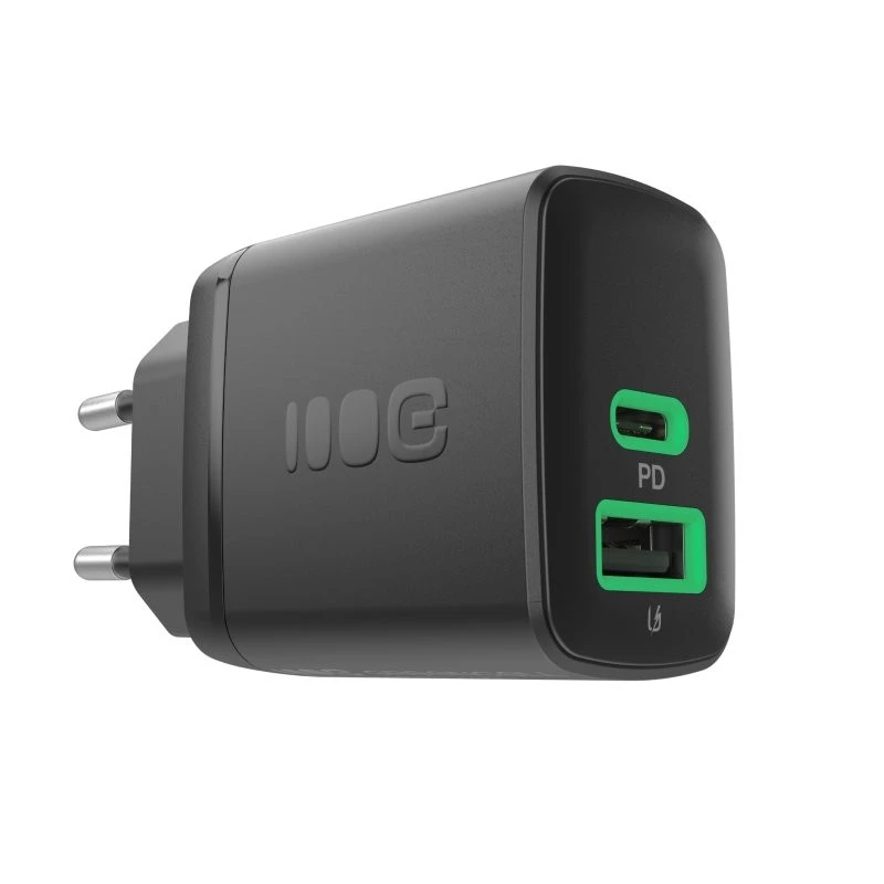 Oplader Green Cell PowerSource Duo30 – 1× USB-A, 1× USB-C, 3A