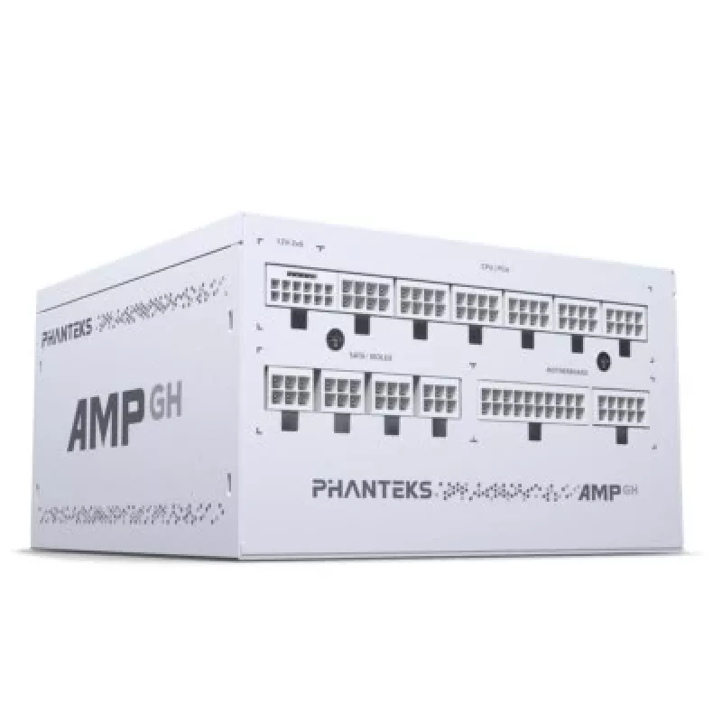 Voeding PHANTEKS AMP GH 850 W, 18+10 pin ATX, volledig modulair, 80 PLUS Gold, wit