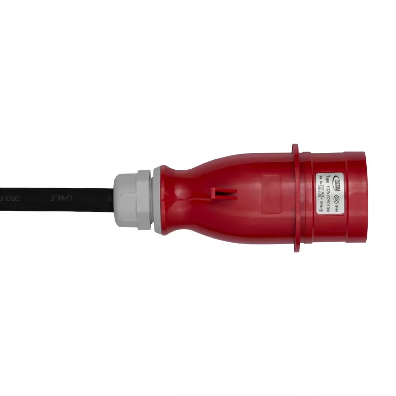 Akyga AK-EC-22 mobiele EV-lader, Type 2, CEE-5-pin-stekker, driefasig, 32 A, 22 kW, LCD, 5 m