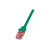 Netwerkkabel LOGILINK 0,25 m Cat6 U/UTP met RJ-45-stekkers, groen