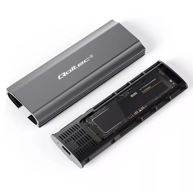 Behuizing | kies voor NV2271 voor M.2 SSD | SATA | NVMe | USB-C | 2TB