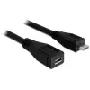 USB-kabel DeLOCK 83248 USB 2.0 1m Micro-USB B zwart