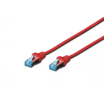 Netwerkkabel Digitus CAT 5e SF/UTP RJ-45 2m rood