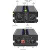 Omvormer QOLTEC Monolith 3000 MS Wave, 12V→230V, 1500/3000W, met USB