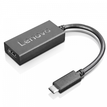 Lenovo 4X90R61022 videokabel-adapter 0,24 m USB Type-C HDMI Type-A (standaard) zwart