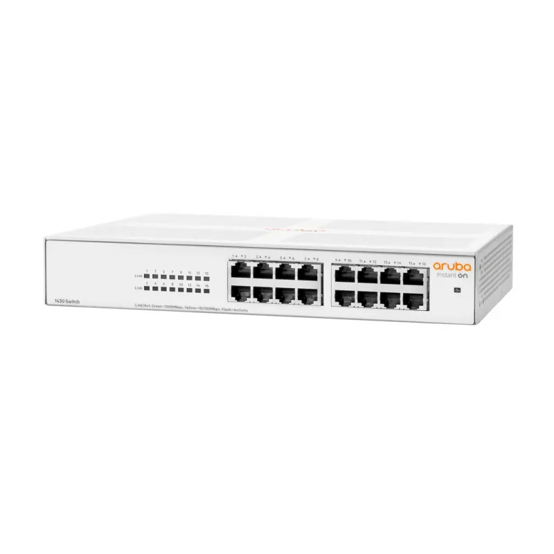 Aruba Instant On 1430 16G unmanaged L2 Gigabit Ethernet (10/100/1000) 1U wit