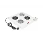 ROLINE 19 inch inductieventilatorunit 26.21.0076, grijs, 2 ventilatoren
