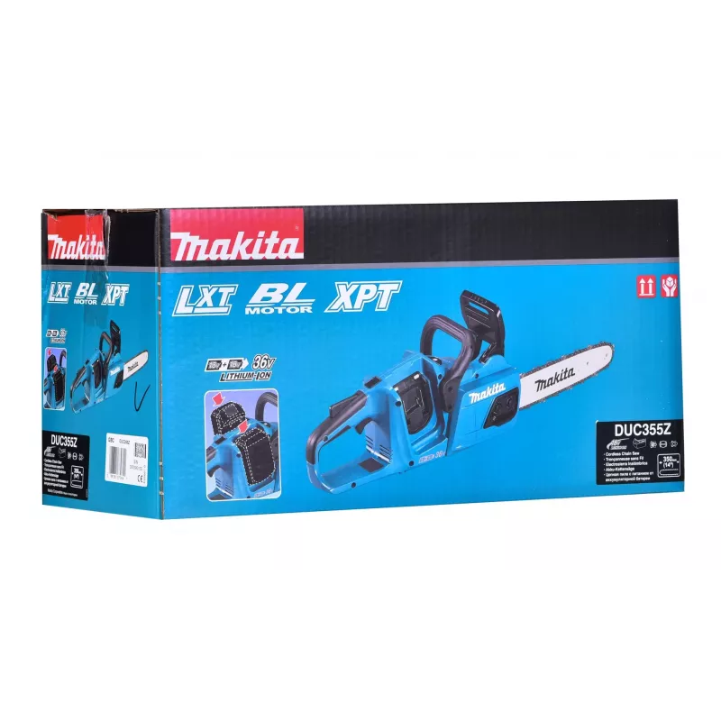 Makita DUC355Z kettingzaag zwart, blauw