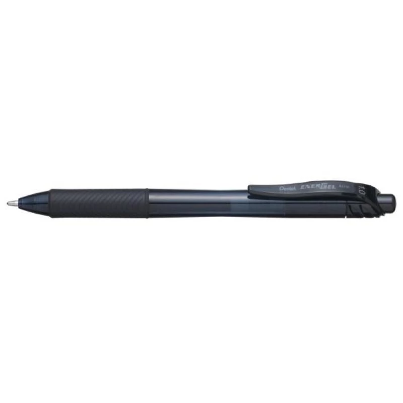 Clip-on intrekbare balpen Pentel Energel X 1.0 zwart