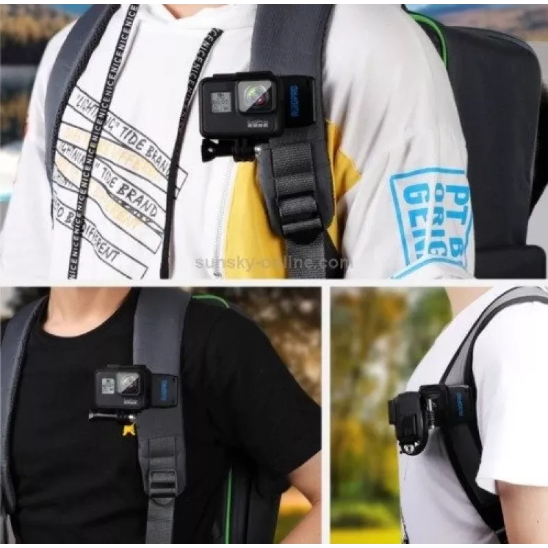 Strap mount RUIGPRO DCA6908 voor DJI Osmo Action – 360° rotatie, licht