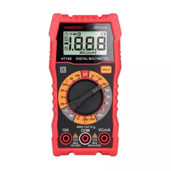 Multimeter Habotest HT108L – DC tot 600 V, AC tot 600 V, 10 A-bereik