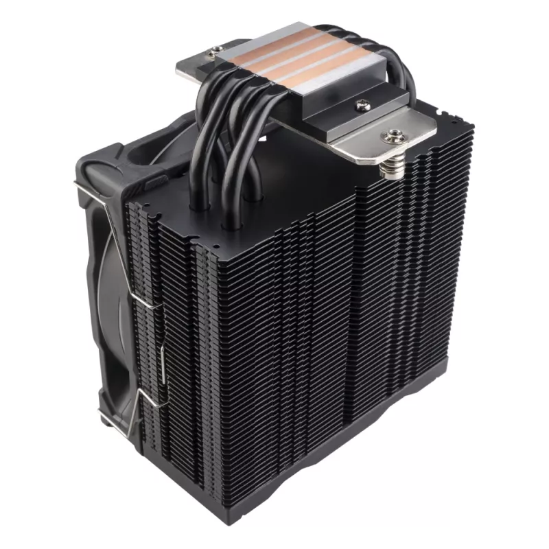 Luchtkoeler Akasa Soho H4 Plus 12 cm zwart hydrodynamisch lager