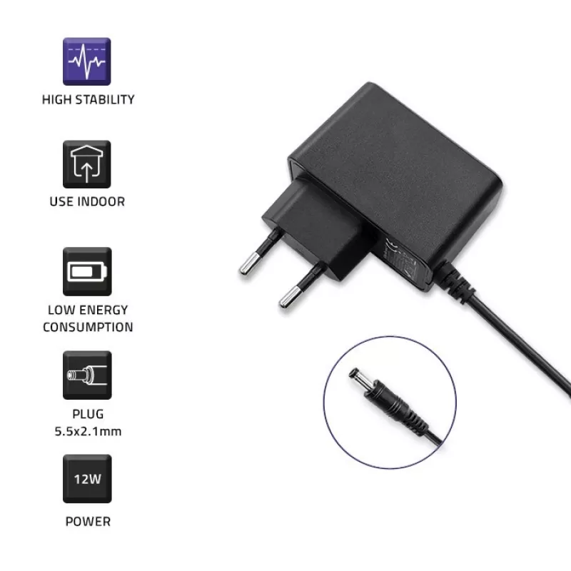 Voeding QOLTEC 52405 6V 2A 12W stroomvoorziening voor draagbare apparaten