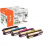 Peach 112071 tonerpatroon 4 stuks compatibel zwart, cyaan, magenta, geel