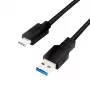 Logilink - USB-kabel - USB Type A (W) naar USB-C (M) - USB 3.2 Gen 1 - 3 A - 1 m - zwart (CU0168)