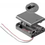 Goobay Batterijhouder 3x AA, zwart (12445)