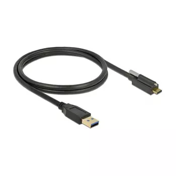 USB-kabel DeLOCK 83717 USB 3.2 Gen 2 1m USB A USB C zwart