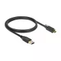 USB-kabel DeLOCK 83717 USB 3.2 Gen 2 1m USB A USB C zwart