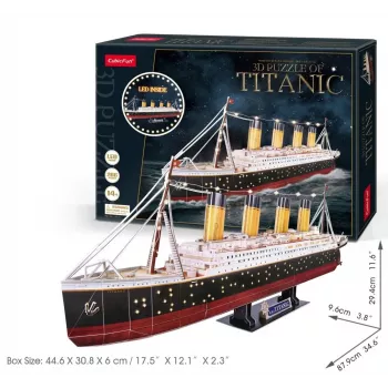 3D-puzzel CubicFun Titanic LED