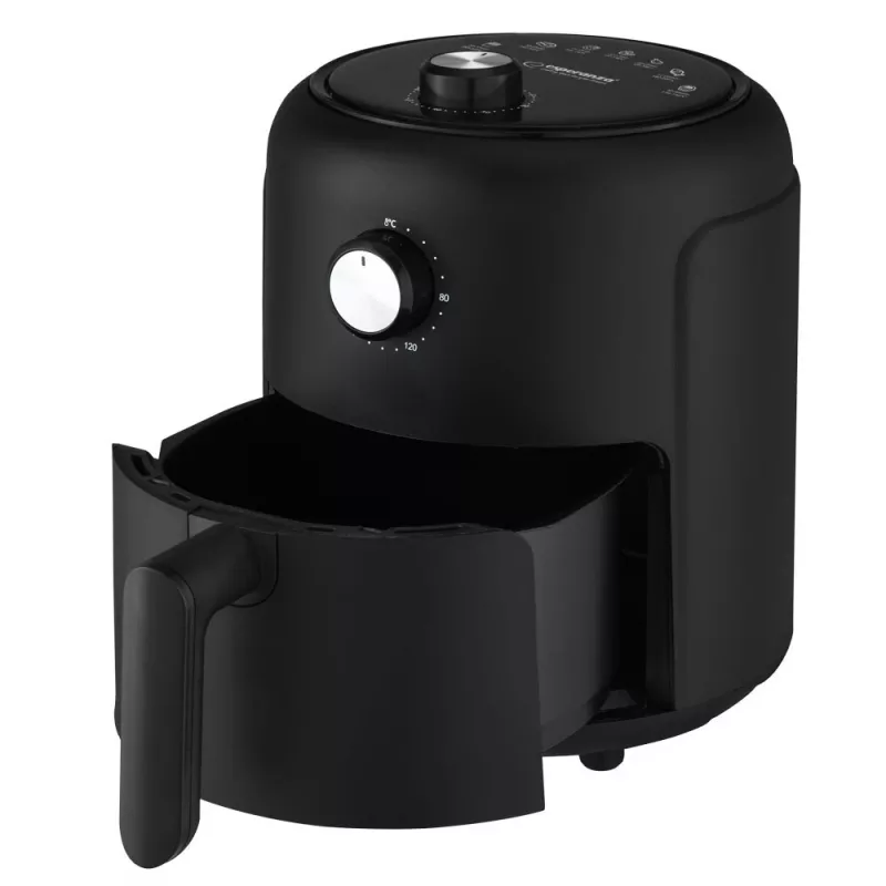 Heteluchtfriteuse ESPERANZA EKA001, 2,6 L, 1000 W, 7 programma's, zwart, compact voor op het aanrecht