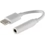 Audiokabel S/CONN 14-05020 0,1 m 3,5 mm USB Type-C wit
