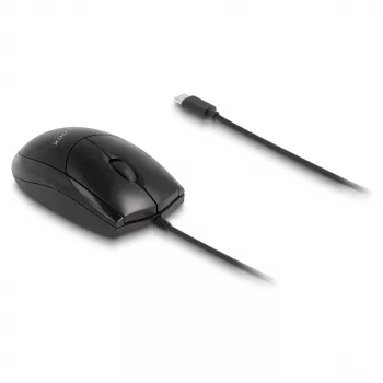 Muis DeLOCK 12114 USB Type-C optisch dubbelhandig