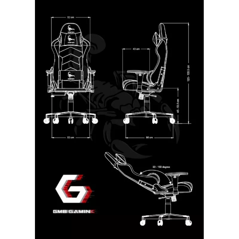 PC-gamingstoel Gembird GC-SCORPION-05X