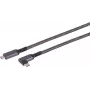 USB-C naar USB-C kabel ShiverPeaks 14-75017 — USB 3.2 Gen 2 (10 Gbit/s), 1 m, zwart/wit