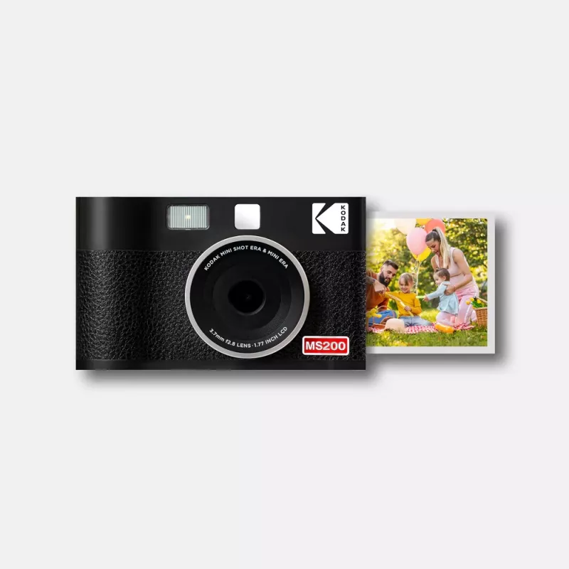 Instantcamera Kodak Mini Shot 2 Era — draagbare instantcamera met ingebouwde printer, zwart