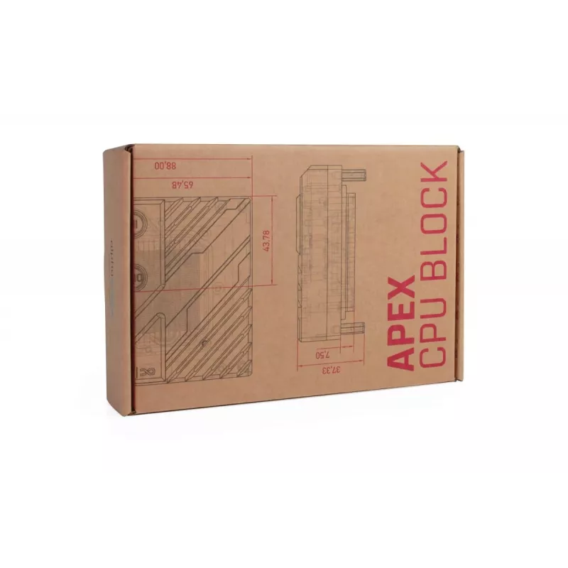 Coldplate Alphacool 13851 Acryl Transparant 88x88x32.3mm