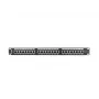 Patchpanel 1U LANBERG PPS5-1024-B — 24-poorts RJ-45 Cat5, metaal, zwart, rackmontage