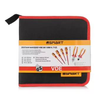 VDE-gereedschapsset Smart365 SM-51-12007 — geïsoleerd handgereedschap, 7-delig met draagkoffer