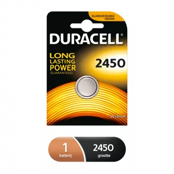Duracell CR2450 3V wegwerpbatterij lithium