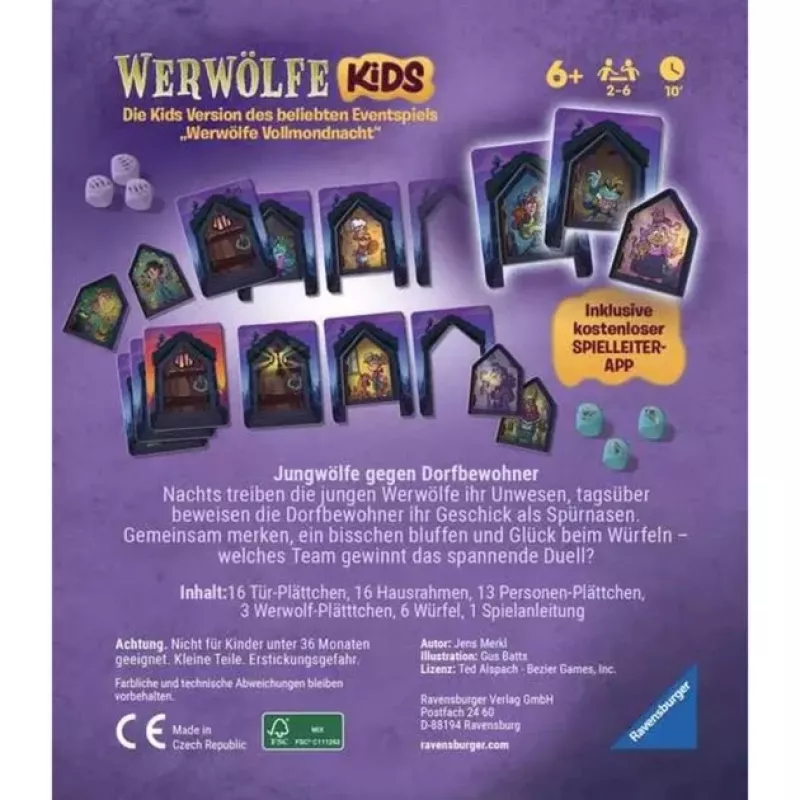 Ravensburger Weerwolven – Nacht van de jonge wolven kaartspel