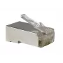 RJ45-stekker A-LAN WT003, aluminiumkleur, 2 g, voor netwerkkabelafsluitingen