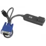 Hewlett-Packard HP USB-interfaceadapter – video-/USB-uitbreiding – voor HP TFT7600 G2, BLc3000 Enclosure, ProLiant DL360p Gen8, ML350e Gen8, Server Console Switch (AF628A)