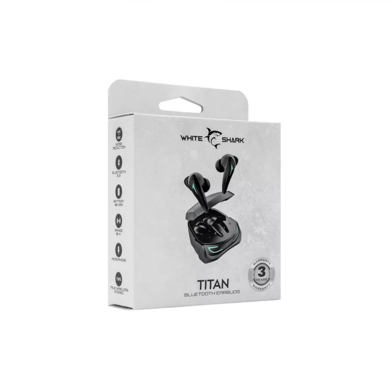Koptelefoon White Shark GEB-TWS96 Titan zwart