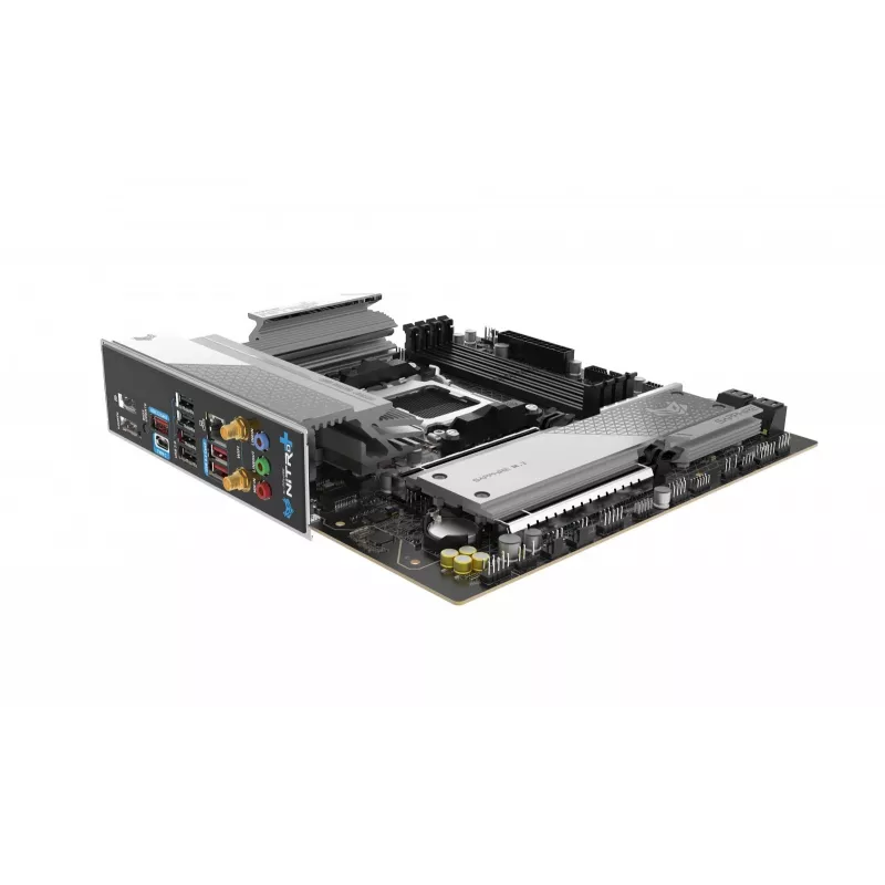 Moederbord Sapphire NITRO+ B850M WIFI — AMD B850, socket AM5, micro ATX, DDR5, 4x DIMM, Wi-Fi 6, 2,5Gb LAN, 2x M.2