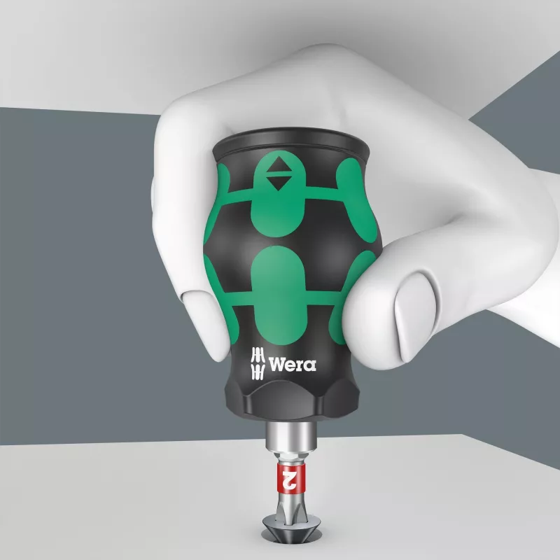 Wera Kraftform compact Stubby Magazin 2 multibit-schroevendraaier platte schroevendraaier