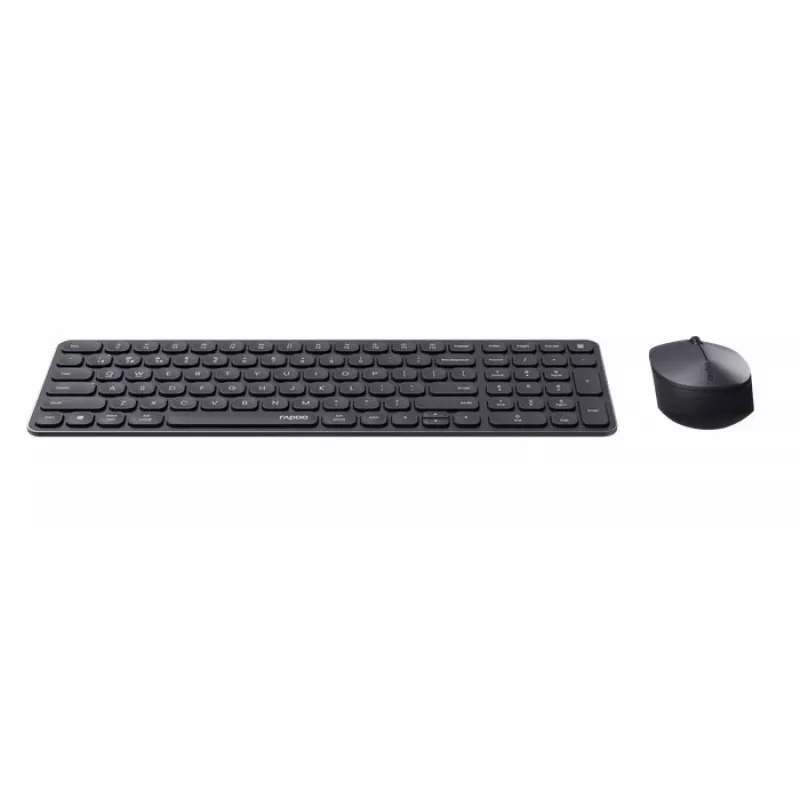 Rapoo 9310M Draadloze multi-mode toetsenbord-en-muisset, zwart