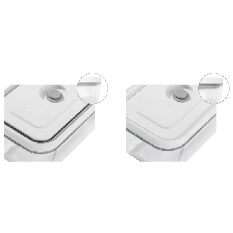 Bewaarcontainer ZWILLING 36803-100-0 rechthoekig glas 0,35 l, grijs, luchtdicht, stapelbaar