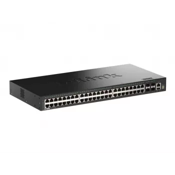 D-Link 52-poorts Gigabit stackable smart managed switch met 4 x 10G SFP+-poorten