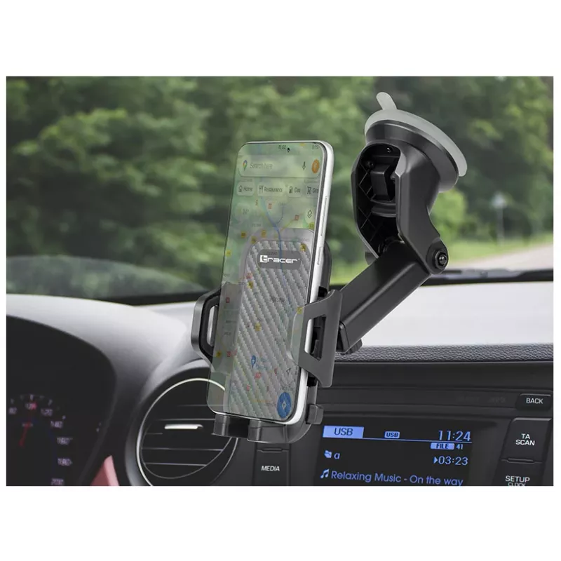 Passieve houder Tracer TRAUCH46871 mobiele telefoon/smartphone zwart